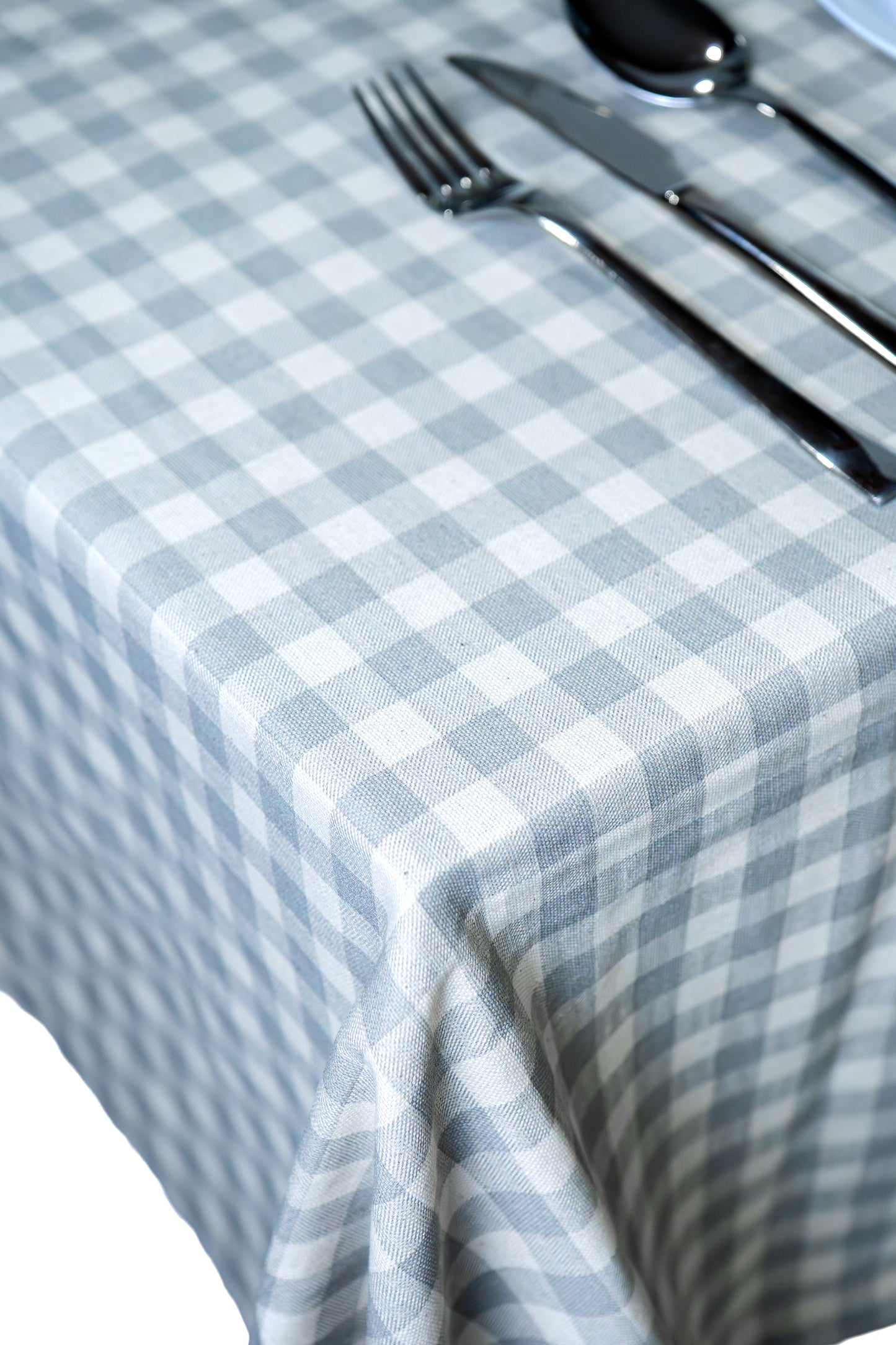 Mantel Cuadro Vichy Gris