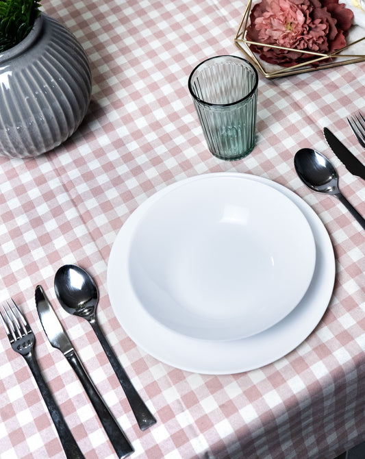 Mantel Cuadro Vichy Rosa